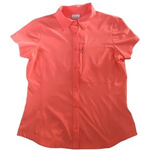Columbia Women's Size Medium Outdoor Fishing Hiking Bottom Down Shirt Top